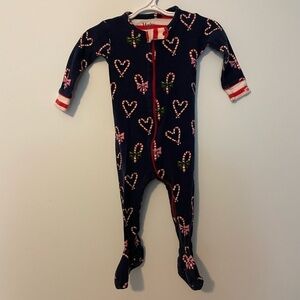Hatley Holiday Candy Cane Sleeper 6-9 Months